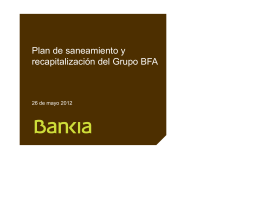 El plan de saneamiento