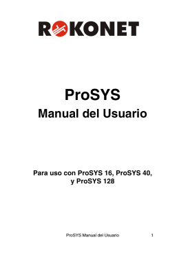 ProSYS - Sistemas de Seguridad 2010