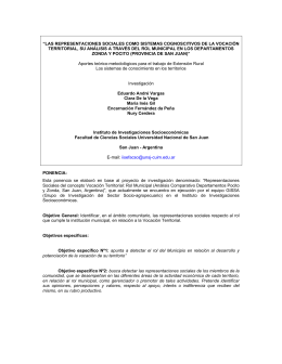 las representaciones sociales como sistemas cognoscitivos