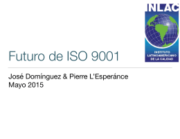Futuro ISO 9001 - Taller Foro INLAC Cancún