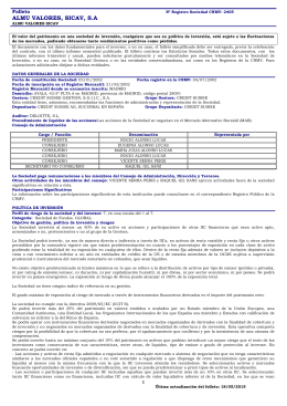 ALMU VALORES, SICAV, S.A