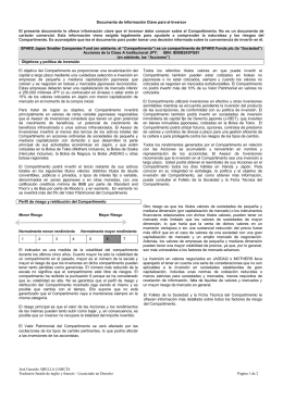 Documento de Información Clave para el Inversor