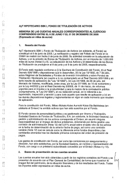 memor1a de las cuentas anuales correspond!entes al ejercicio