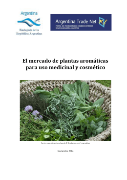 El mercado de plantas aromáticas para uso medicinal y cosmético