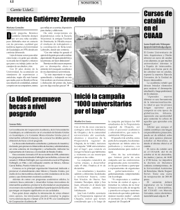 pagina 12. - La gaceta de la Universidad de Guadalajara