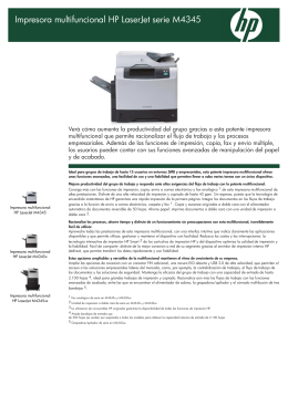 Impresora multifuncional HP LaserJet serie M4345