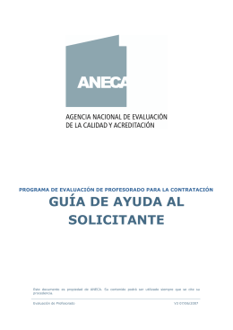 PROGRAMA DE EVALUACIN DE PROFESORADO