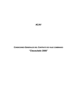 ACAV “Clausulado 2000”