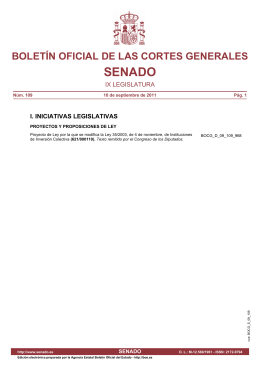 boletín oficial de las cortes generales senado