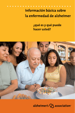 Información Básica Sobre le Enfermedad de Alzheimer