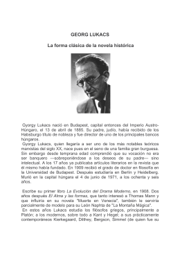 La forma clásica de la novela histórica