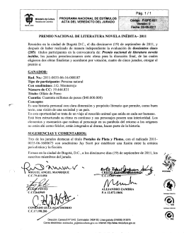 " " M¡n¡sw,¡odec.mm PROGRAMA NACIONAL DE ESTÍMULOS