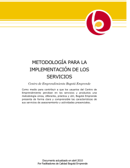 metodología para la implementación de los servicios