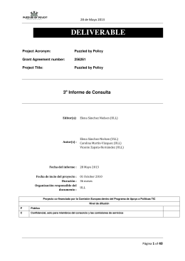 Third Consultation Report Spanish version