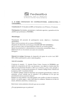 3.— II FORO CIUDADANO DE COOPERATIVISMO, AGRICULTURA Y