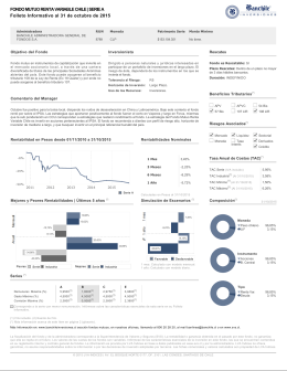 FONDO MUTUO RENTA VARIABLE CHILE | SERIE A Folleto