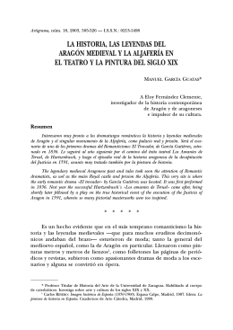 la historia, las leyendas del aragón medieval y la aljafería en el