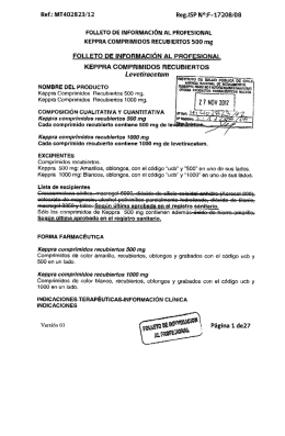 Kepra comprimidos recubiertos 500 mg