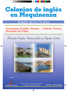 folleto colonias 2014
