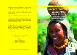 Principios y directrices de Addis Abeba para la utilización sostenible