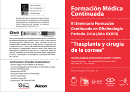 programa - Colegio Oficial de Médicos de Alicante