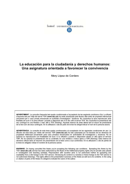 La educación para la ciudadanía y derechos humanos: Una