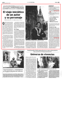 avier Fernández Córdoba presenta la novela