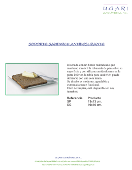 folleto soporte sandwich