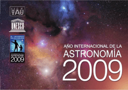 el año internacional de la astronomía 2009