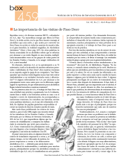 . La importancia de las visitas de Paso Doce