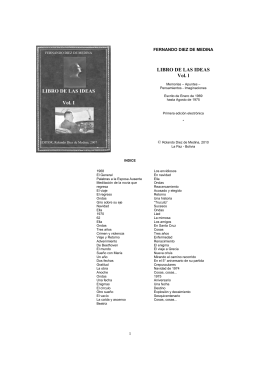 Libro de las Ideas – volúmen I -D