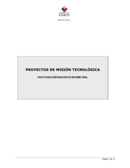 PROYECTOS DE MISIÓN TECNOLÓGICA - Repositorio