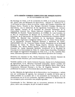 ACTA SESIÓN CONSEJO CONSULTIVO DEL BOSQUE NATIVO