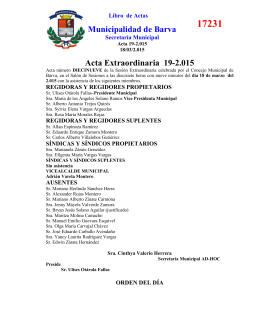 Acta Extr 19-2015 - Municipalidad de Barva