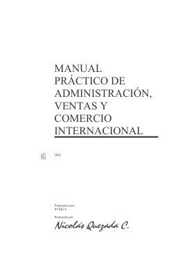 Manual de Administración, Ventas y Comercio Internacional