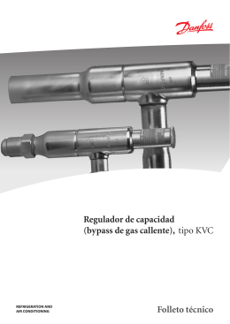 Regulador de capacidad (bypass de gas callente), tipo KVC Folleto