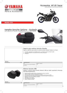 Yamaha Genuine Options - Equipaje Accesorios MT