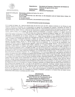 Acta de Notificación-Fijación por Estrados (05-06-15)