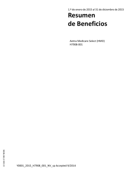 Resumen de Beneficios