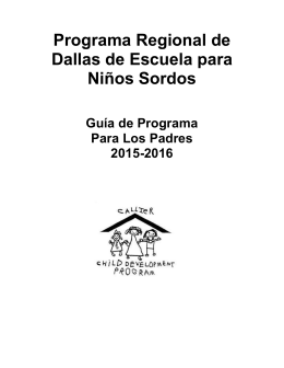 Programa Regional de Dallas de Escuela para Niños Sordos