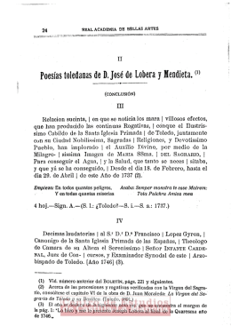 Poesías toledanas de D. José de Lobera y Mendieta.