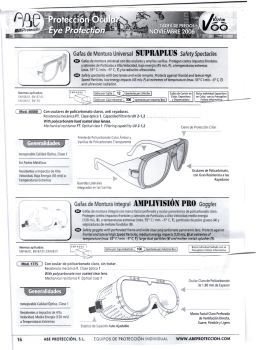 Gafas de Montura Universal SUPRÁI`LUS Safety Spectacles