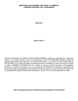 MINISTERIO DE ECONOMIA, INDUSTRIA Y COMERCIO COMISION