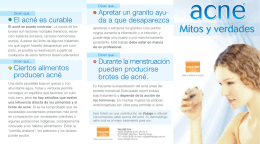 Acné, mitos y realidades