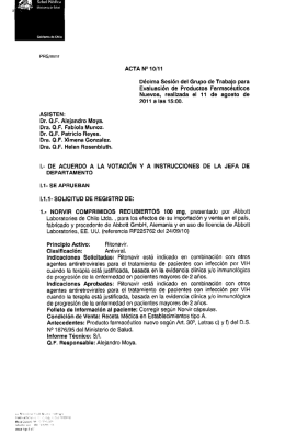 GT10 110811 - Instituto de Salud Pública de Chile