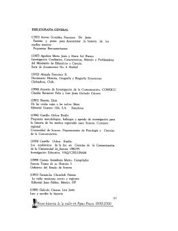 BIBLIOGRAFIA GENERAL - Universidad de Sonora