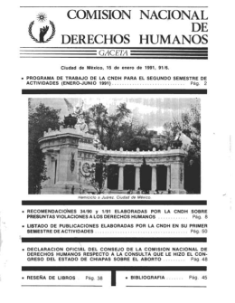 Gaceta N° 6 - Comisión Nacional de los Derechos Humanos