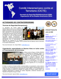 Comité Interamericano contra el Terrorismo (CICTE)