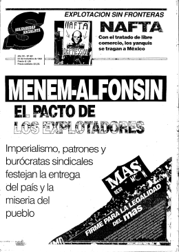 " Con el tratado de libre