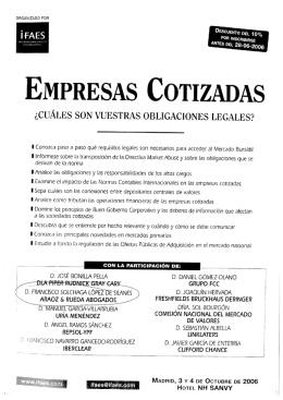 Empresas cotizadas FSL 2006